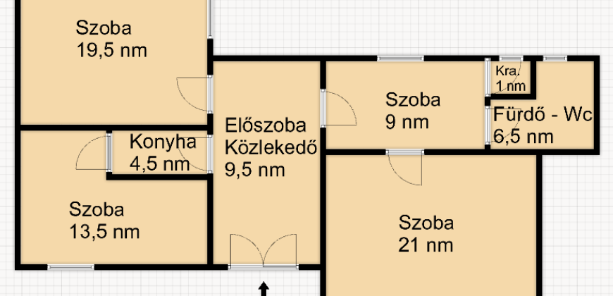 József körút – Blaha Lujza tér – 3 lakássá alakítható*