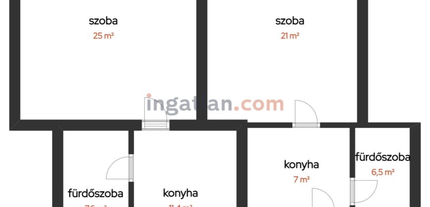 Corvin köznél kiadó, bútorozott, gépesített lakás!