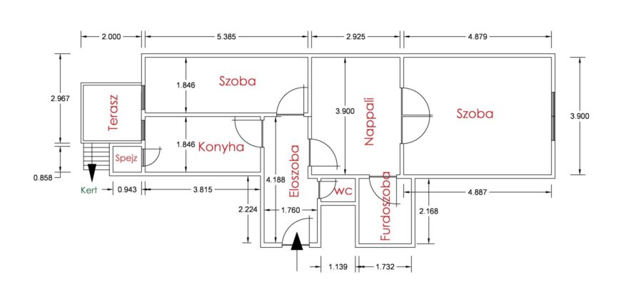 Belvárosi ritkaság: teraszról a kertbe – 2 szoba + hall a IX. kerületben!