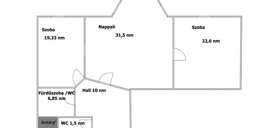 Budapest Visegrádi utcában eladó egy 105 nm nagyságú felújítandó nagypolgári lakás, liftes társas házban.